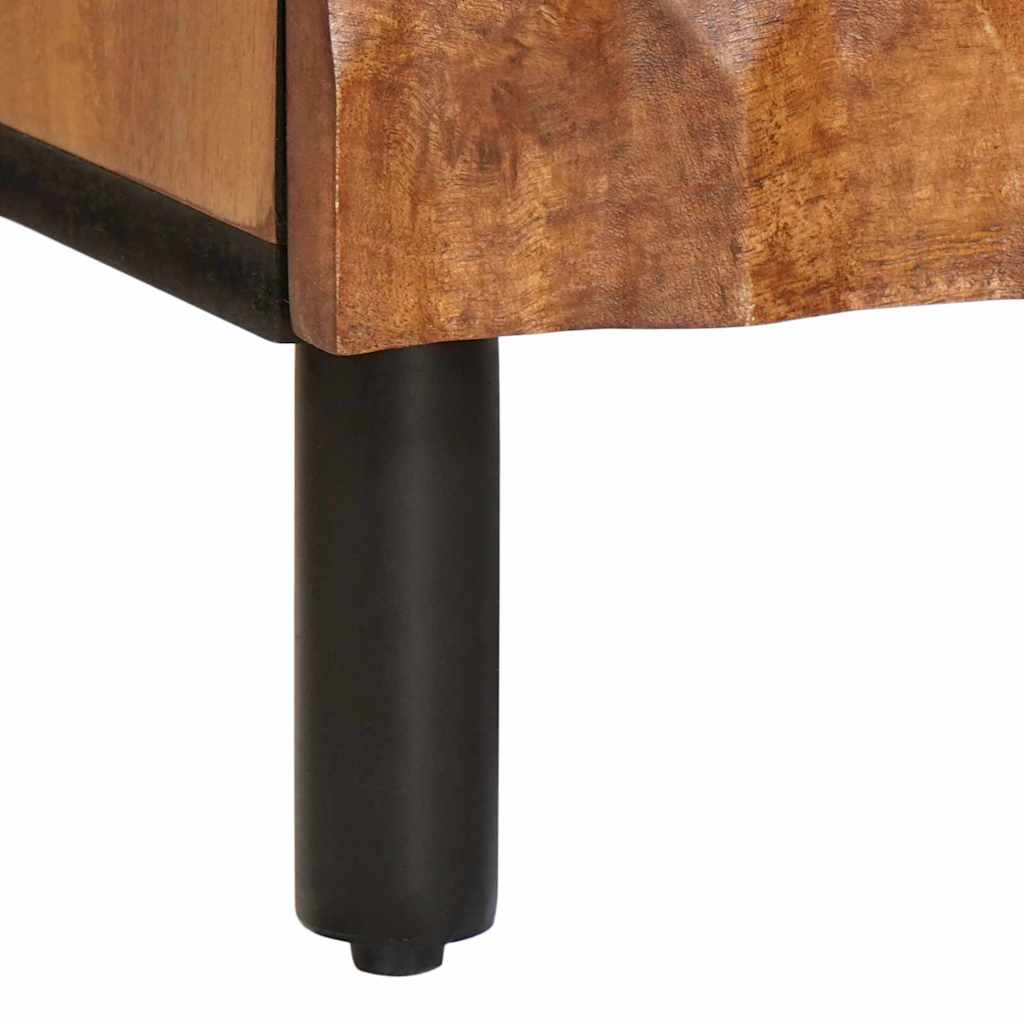 vidaXL Bedside Cabinet 2 pcs Brown 40 x 33 x 46 cm Solid Mango Wood