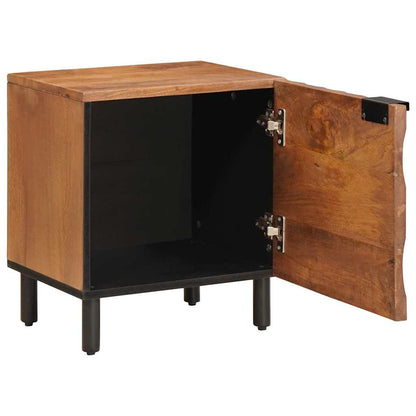 vidaXL Bedside Cabinet 2 pcs Brown 40 x 33 x 46 cm Solid Mango Wood