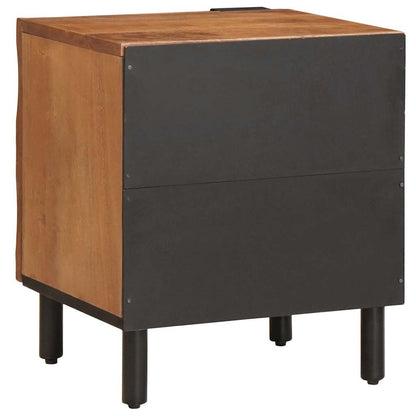 vidaXL Bedside Cabinet 2 pcs Brown 40 x 33 x 46 cm Solid Mango Wood