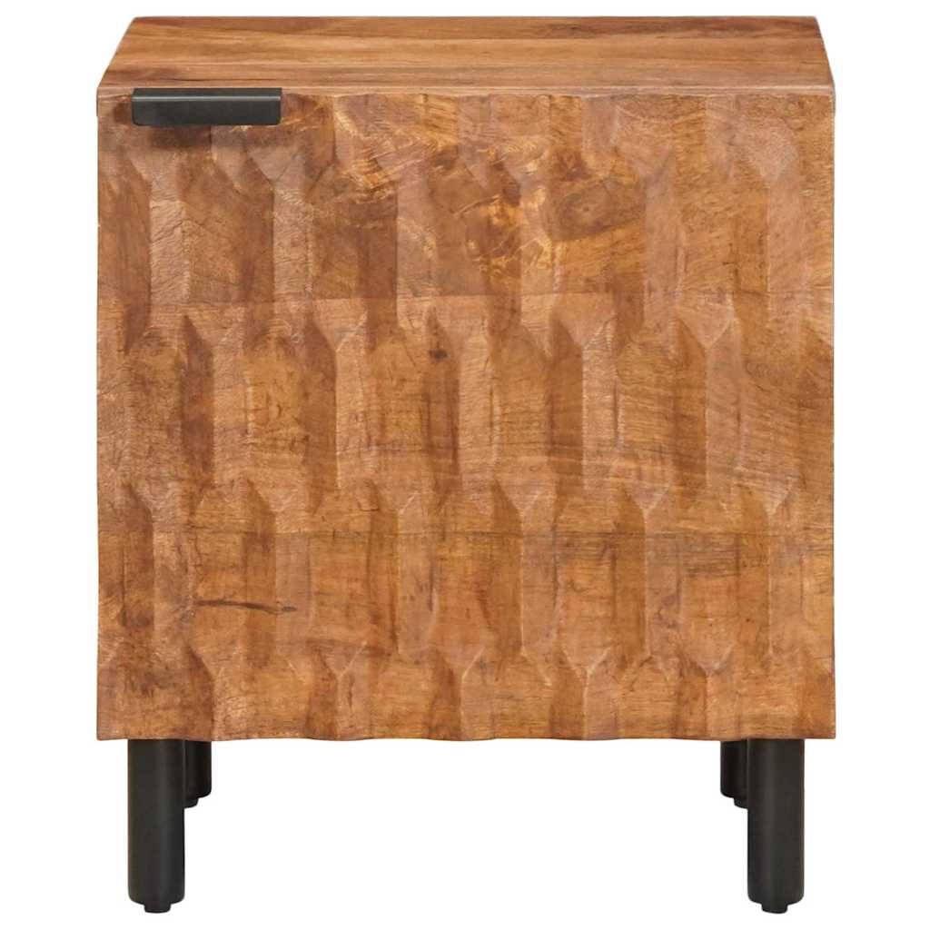 vidaXL Bedside Cabinet 2 pcs Brown 40 x 33 x 46 cm Solid Mango Wood