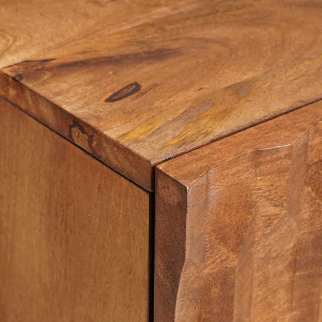 vidaXL Bedside Cabinet Brown 40 x 33 x 46 cm Solid Mango Wood
