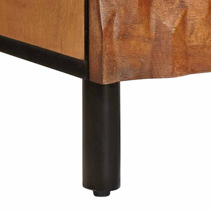 vidaXL Bedside Cabinet 2 pcs Brown 40 x 33 x 46 cm Solid Mango Wood