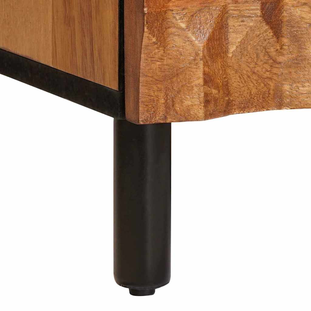 vidaXL TV Cabinet Acacia Brown Finish 70 x 33 x 46 cm Solid Mango Wood