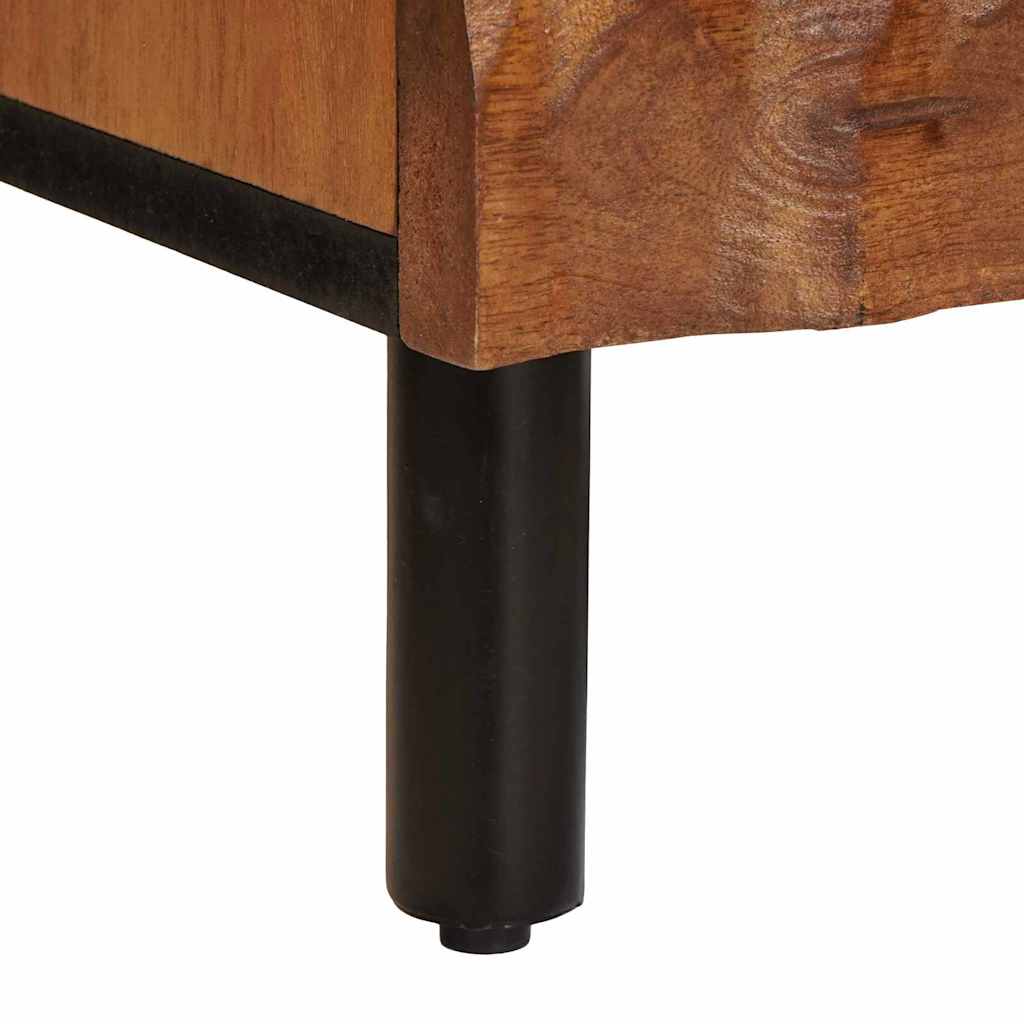 vidaXL Bedside Cabinet 2 pcs Brown 40 x 33 x 46 cm Solid Mango Wood