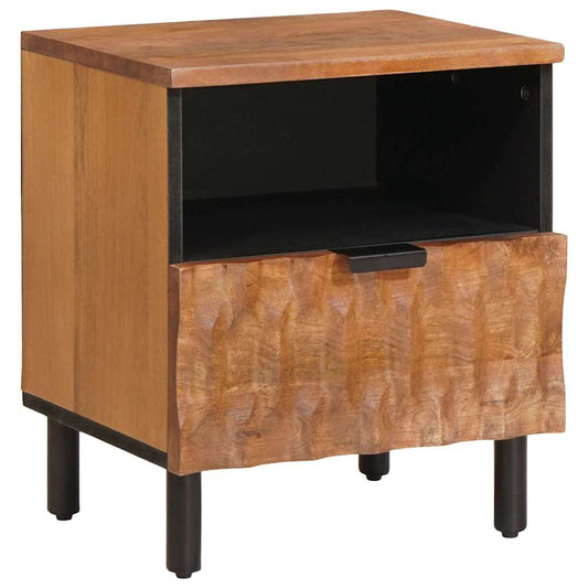 vidaXL Bedside Cabinet 2 pcs Brown 40 x 33 x 46 cm Solid Mango Wood