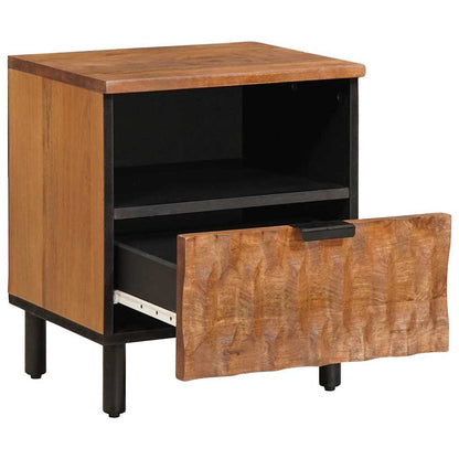 vidaXL Bedside Cabinet 2 pcs Brown 40 x 33 x 46 cm Solid Mango Wood