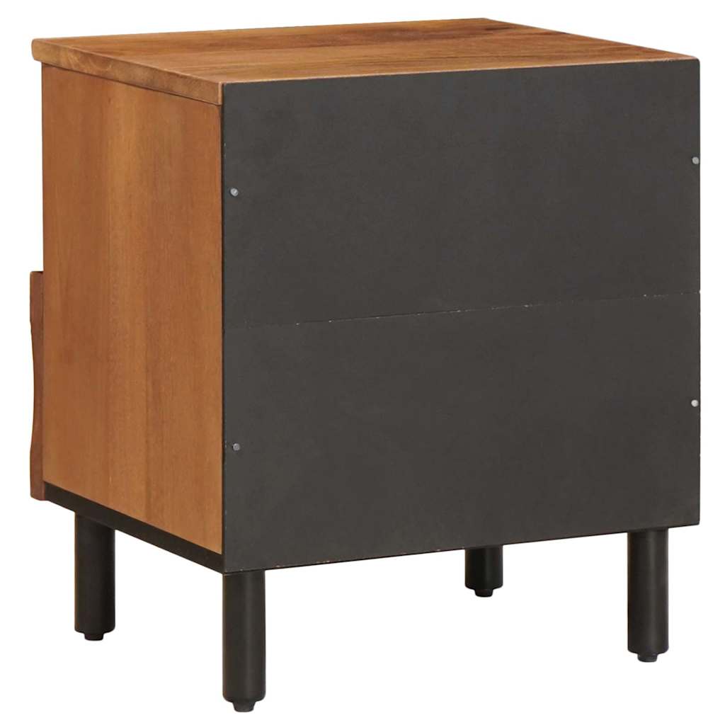 vidaXL Bedside Cabinet 2 pcs Brown 40 x 33 x 46 cm Solid Mango Wood