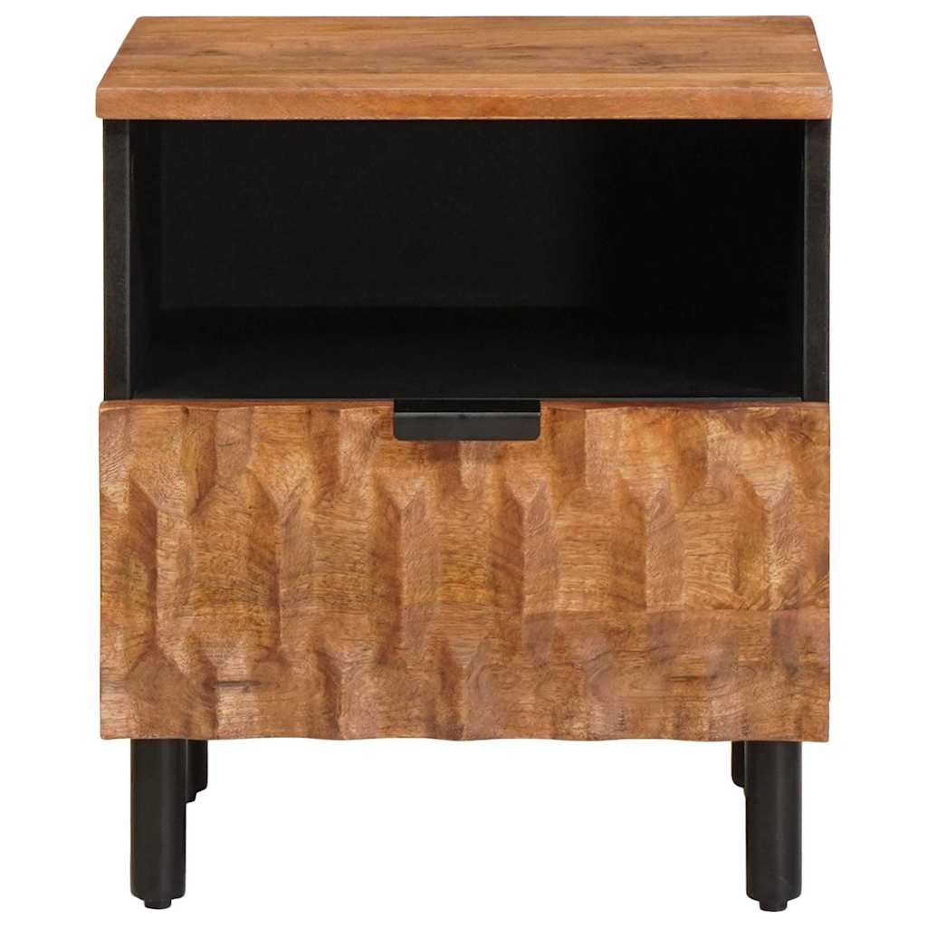 vidaXL Bedside Cabinet 2 pcs Brown 40 x 33 x 46 cm Solid Mango Wood
