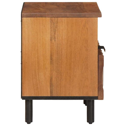 vidaXL Bedside Cabinet 2 pcs Brown 40 x 33 x 46 cm Solid Mango Wood