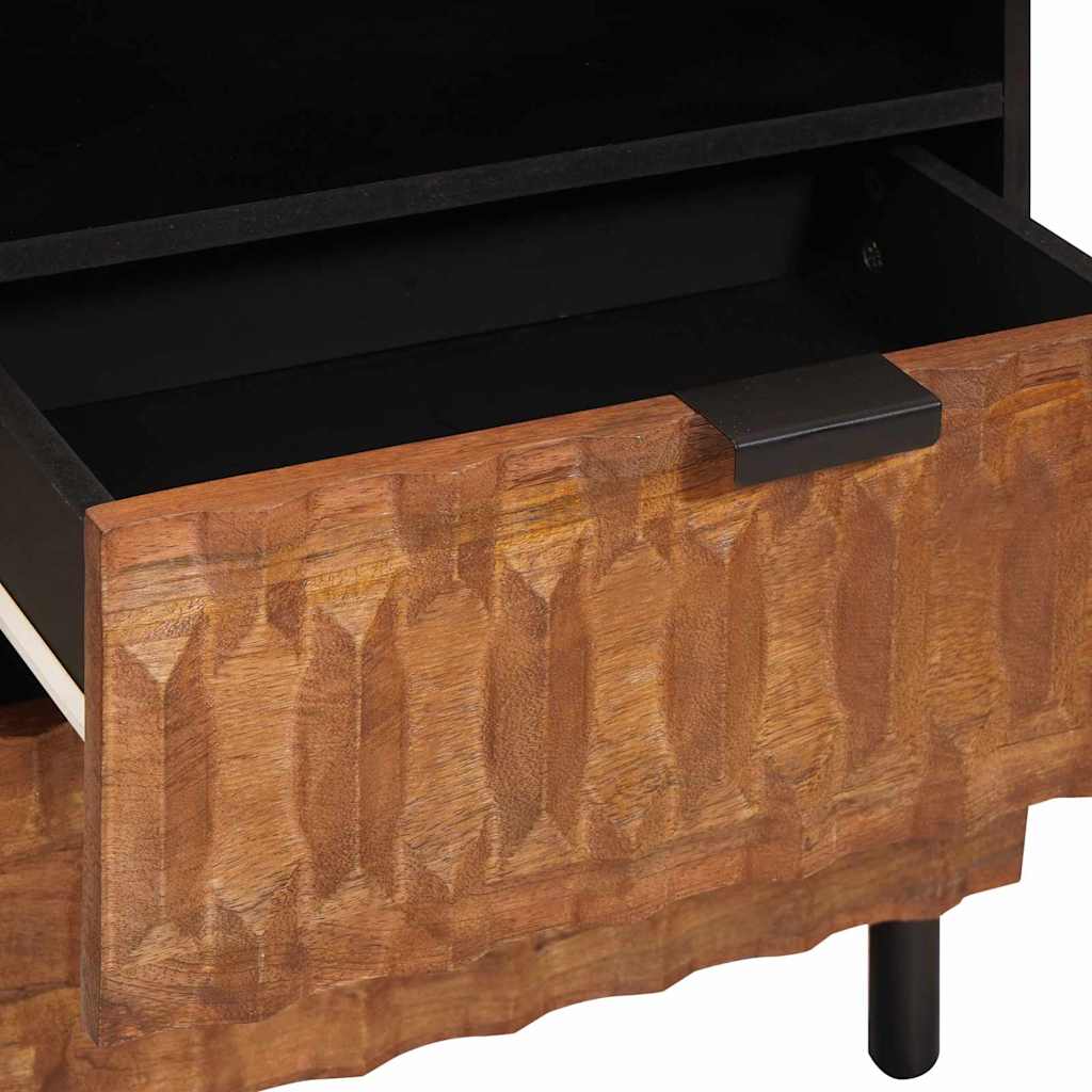 vidaXL Bedside Cabinet Brown 50 x 33 x 62 cm Solid Mango Wood