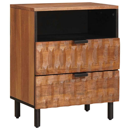 vidaXL Bedside Cabinet Brown 50 x 33 x 62 cm Solid Mango Wood