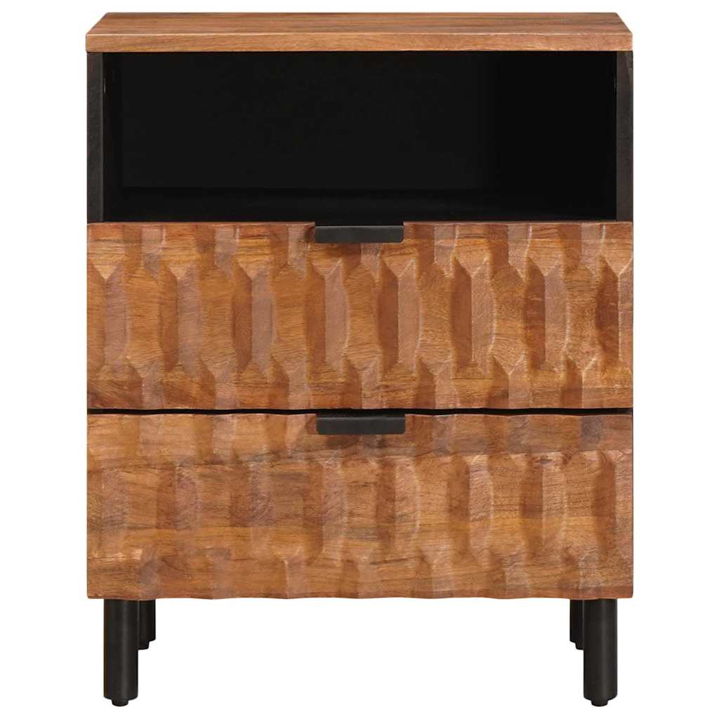 vidaXL Bedside Cabinet Brown 50 x 33 x 62 cm Solid Mango Wood