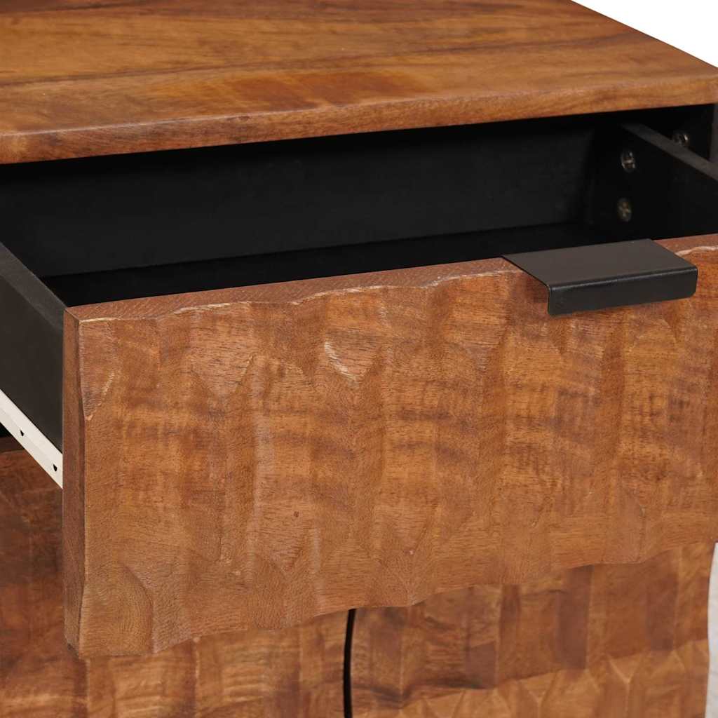 vidaXL Bedside Cabinet Brown 50 x 33 x 60 cm Solid Mango Wood