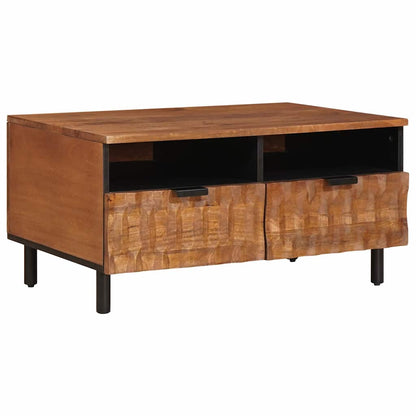vidaXL Coffee Table with Drawer Brown 80 x 54 x 40 cm Solid Mango Wood
