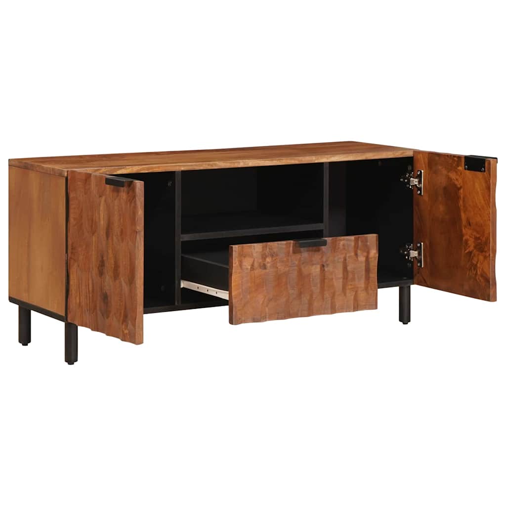 vidaXL TV Cabinet with Drawer Acacia Brown Finish 105 x 33 x 46 cm