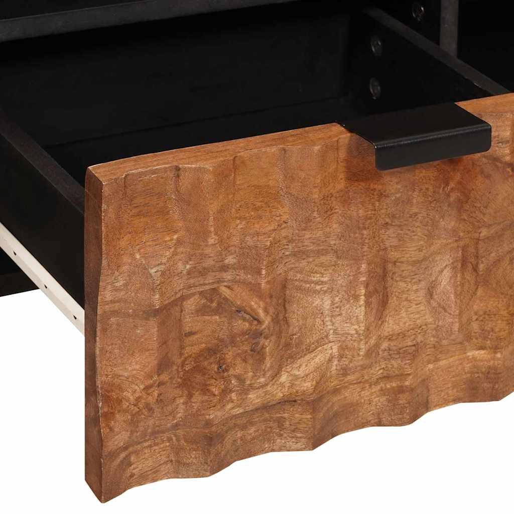 vidaXL TV Cabinet with Drawer Acacia Brown Finish 100 x 33 x 46 cm