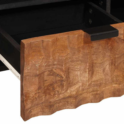 vidaXL TV Cabinet with Drawer Acacia Brown Finish 100 x 33 x 46 cm