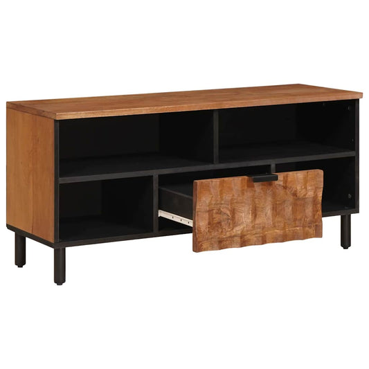 vidaXL TV Cabinet with Drawer Acacia Brown Finish 100 x 33.5 x 46 cm