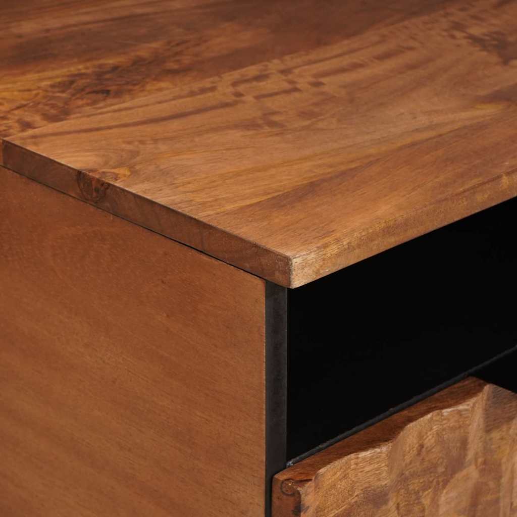 vidaXL TV Cabinet Acacia Brown Finish 80 x 33 x 46 cm Solid Mango Wood
