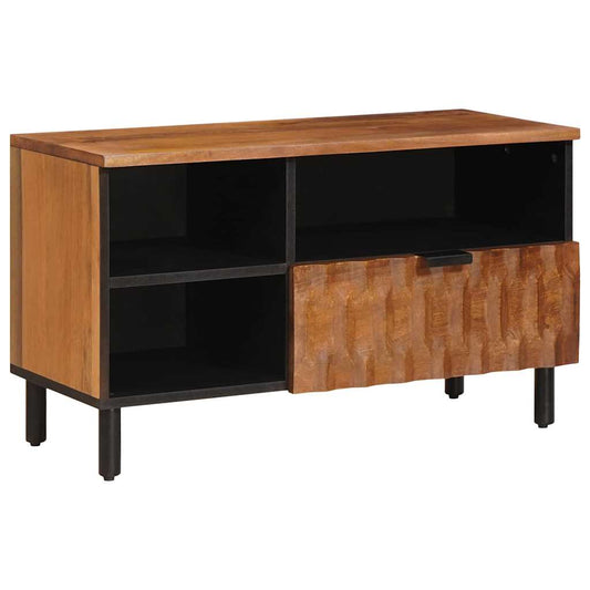 vidaXL TV Cabinet with Drawer Acacia Brown Finish 80 x 33.5 x 46 cm