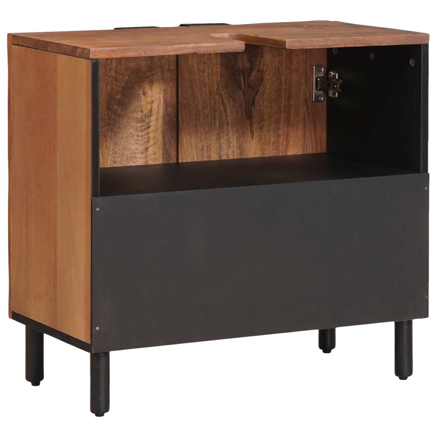 vidaXL Bathroom Sink Cabinet Brown 62 x 33 x 58 cm Solid Mango Wood