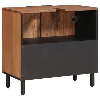 vidaXL Bathroom Sink Cabinet Brown 62 x 33 x 58 cm Solid Mango Wood