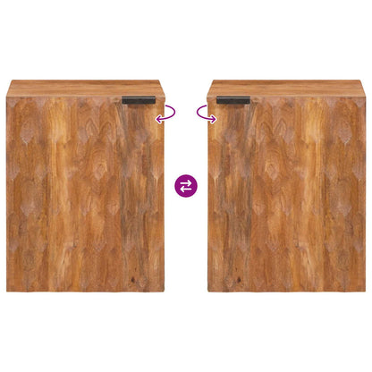 vidaXL Bathroom Hanging Cabinet Brown 38 x 33 x 48 cm Solid Mango Wood