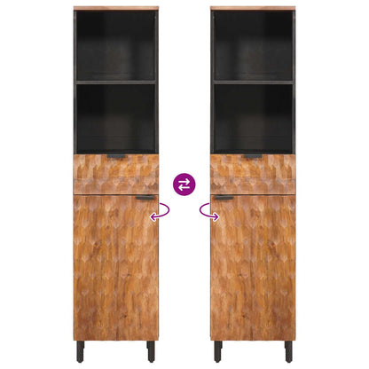 vidaXL Bathroom Cabinet Brown 38 x 33 x 160 cm Solid Mango Wood