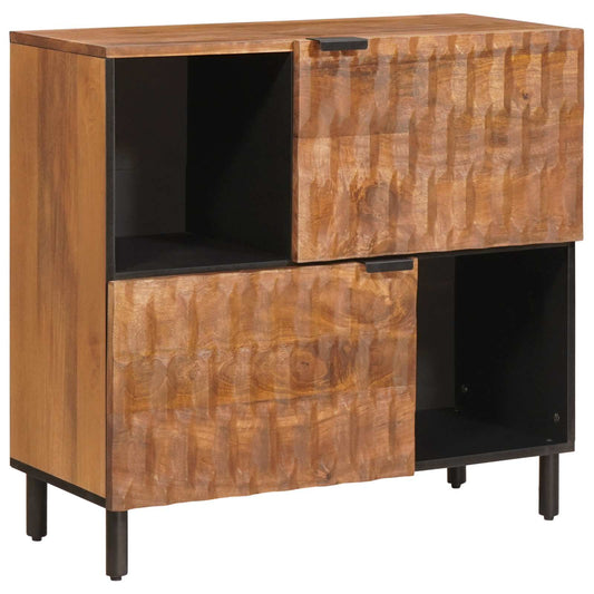 vidaXL Sideboard with Storage Acacia Brown Finish 80 x 33.5 x 75 cm