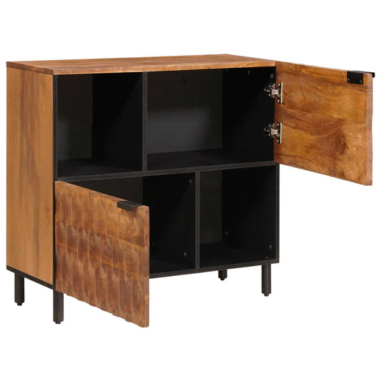 vidaXL Sideboard with Storage Acacia Brown Finish 80 x 33.5 x 75 cm