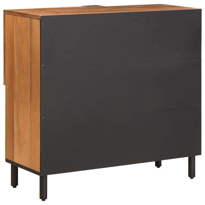 vidaXL Sideboard Acacia Brown Finish 80 x 33 x 75 cm Solid Mango Wood