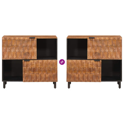 vidaXL Sideboard Acacia Brown Finish 80 x 33 x 75 cm Solid Mango Wood