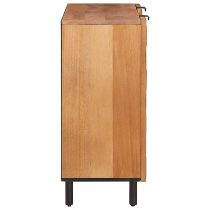 vidaXL Sideboard Acacia Brown Finish 90 x 33 x 75 cm Solid Mango Wood