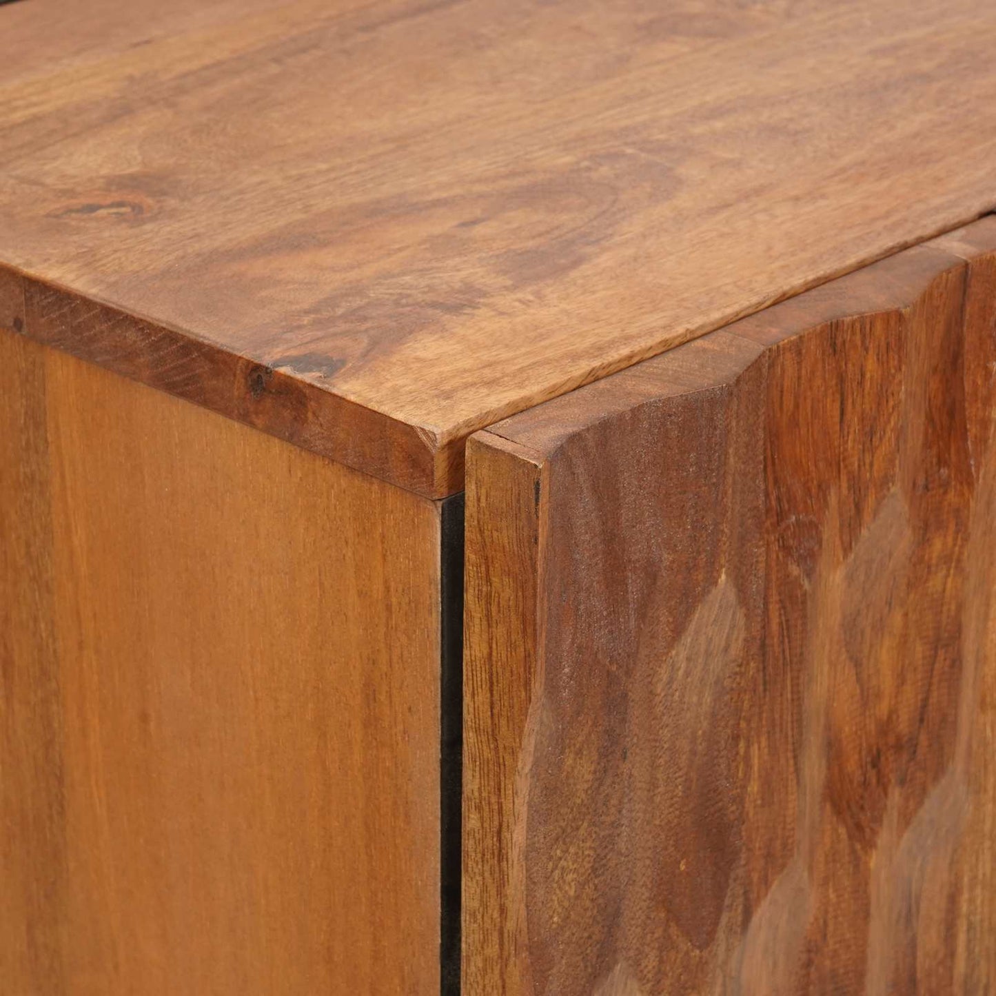 vidaXL Highboard Acacia Brown Finish 60 x 33 x 100 cm Solid Mango Wood
