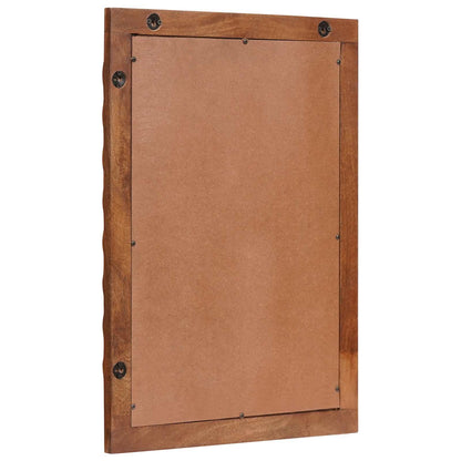 vidaXL Bathroom Mirror Acacia Brown Finish 50 x 70 x 2.5 cm