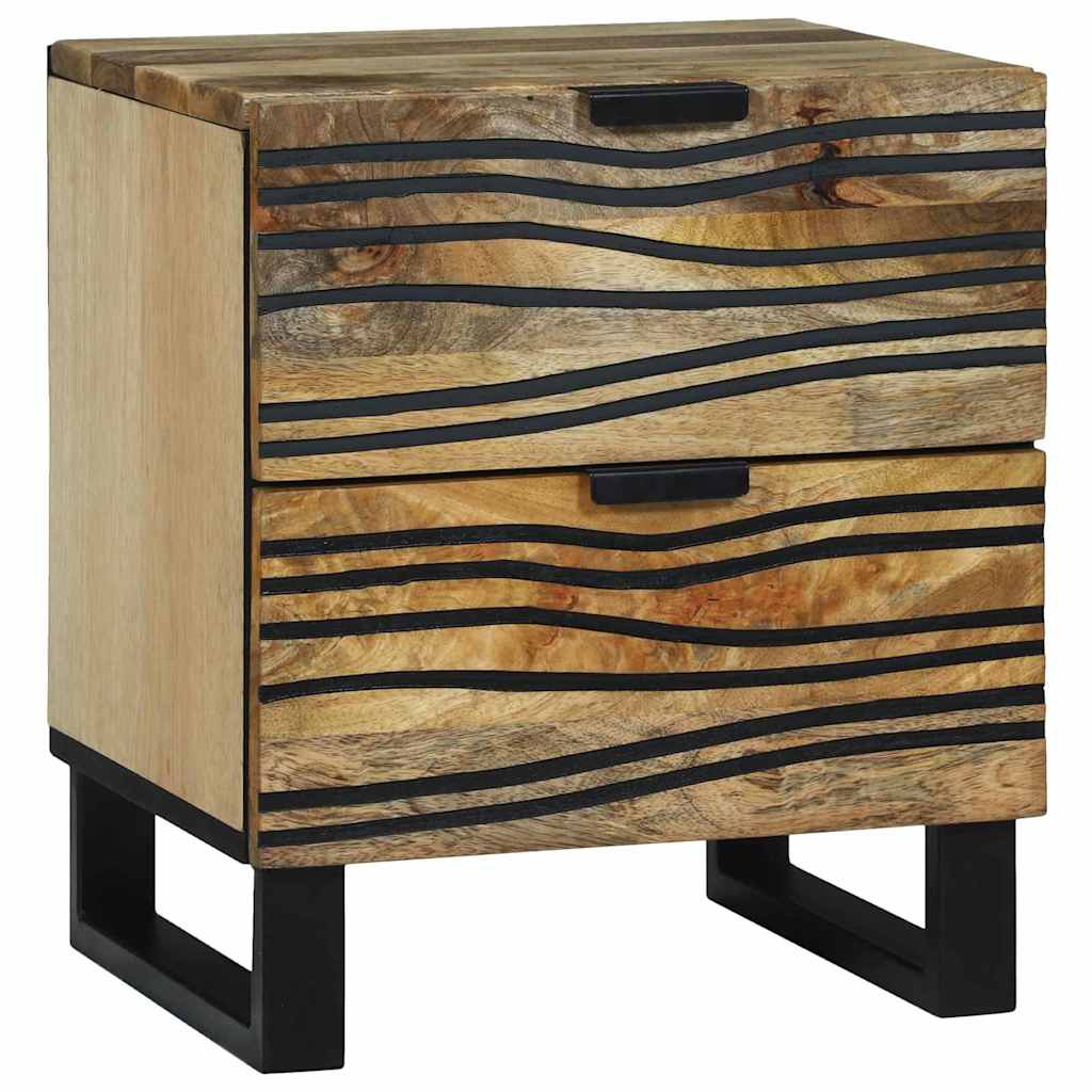 vidaXL Bedside Cabinet 2 pcs Natural 40 x 33 x 46 cm Engineered Wood