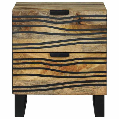 vidaXL Bedside Cabinet 2 pcs Natural 40 x 33 x 46 cm Engineered Wood