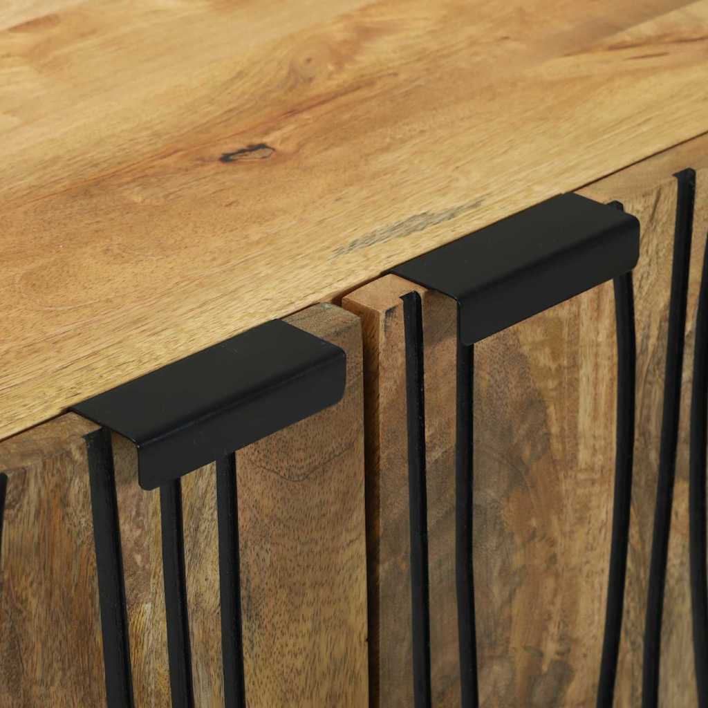 vidaXL Sideboard Natural 60 x 33.5 x 75 cm Solid Mango Wood
