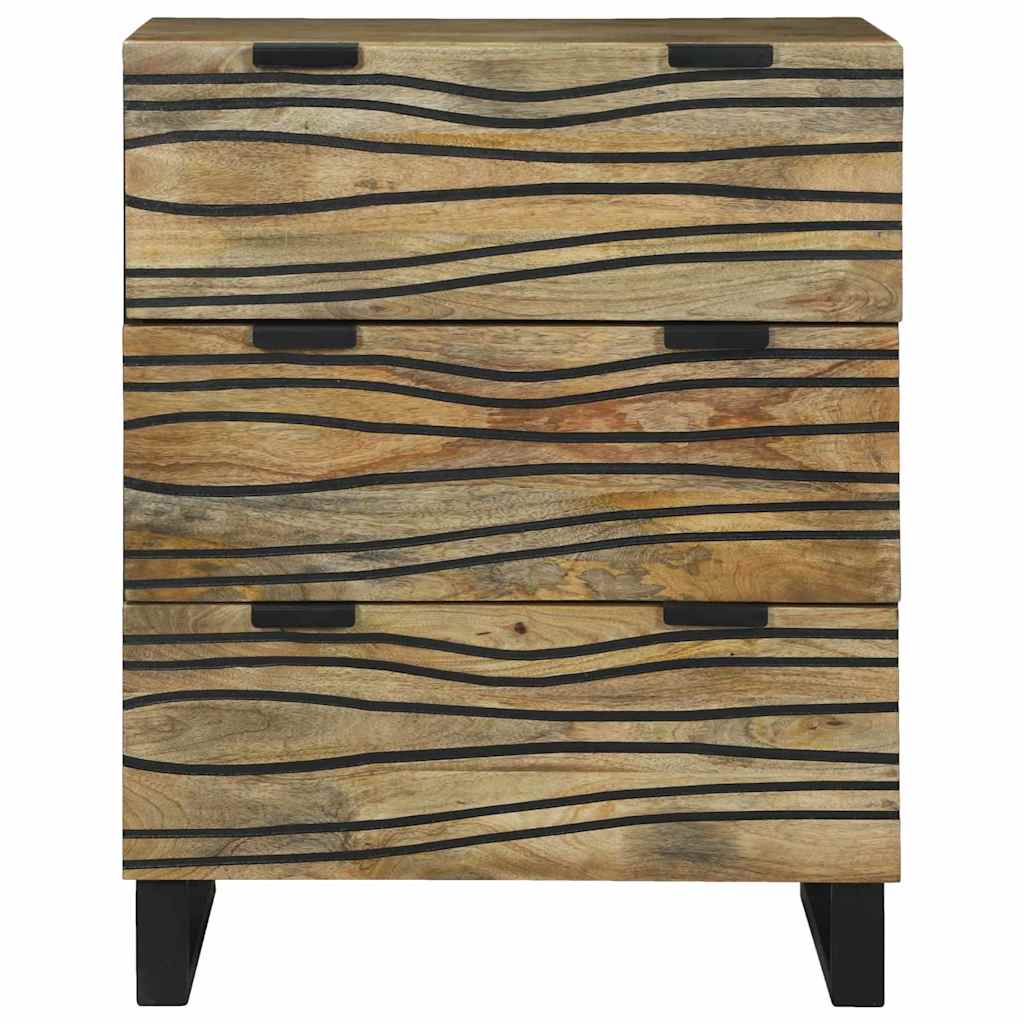 vidaXL Sideboard with Drawer Brown 60 x 33.5 x 75 cm Solid Mango wood