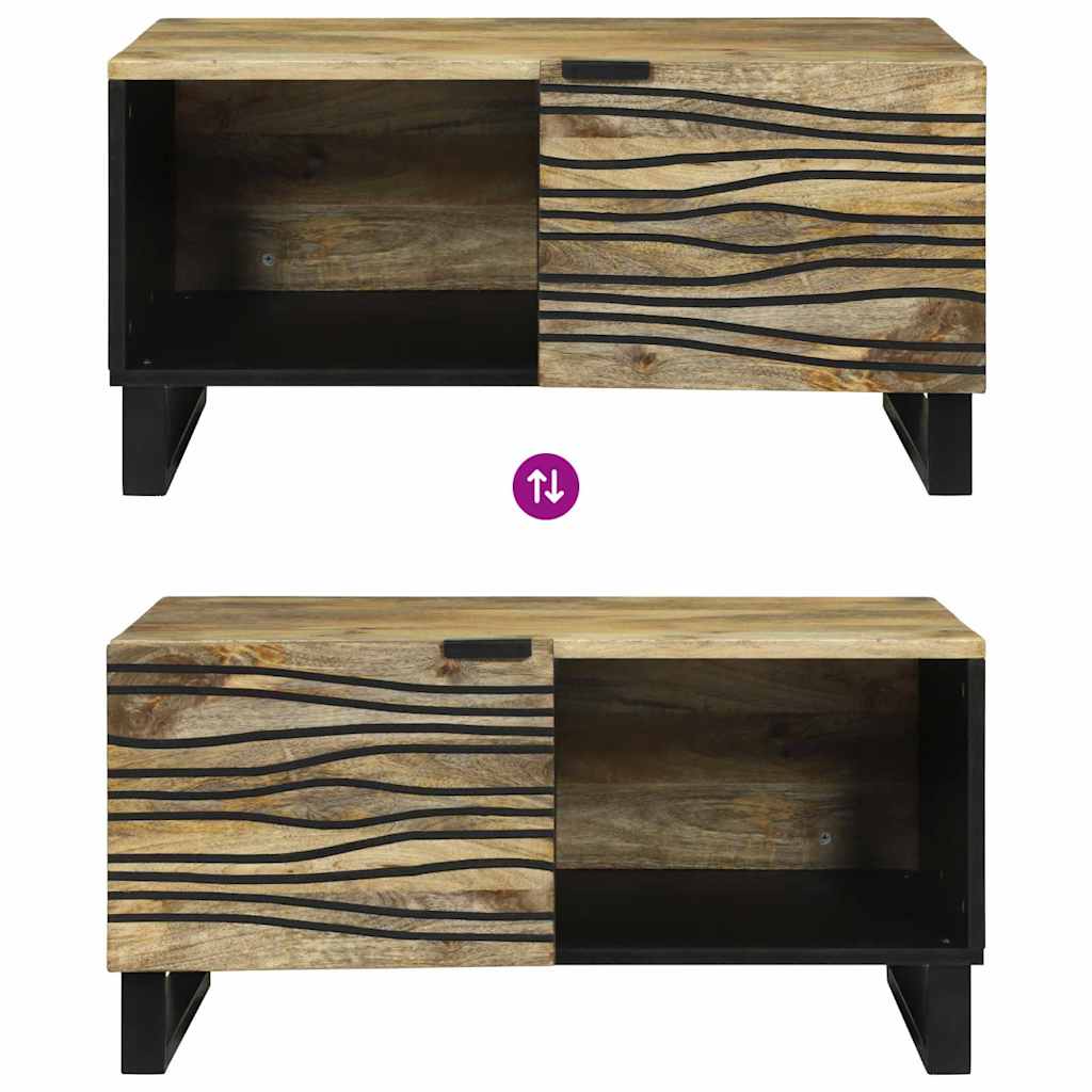 vidaXL Coffee Table Natural 80 x 50 x 40 cm Engineered Wood