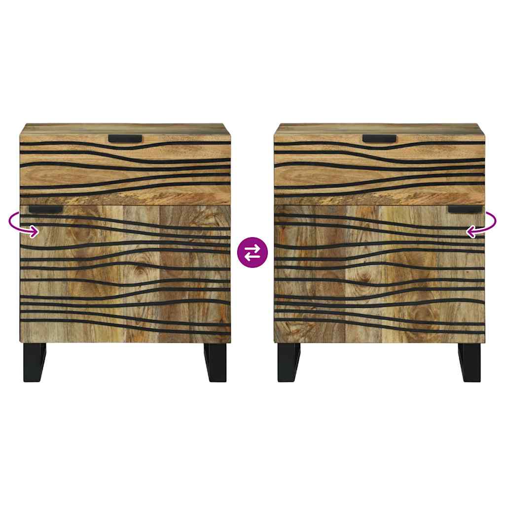 vidaXL Bedside Cabinet Natural 50 x 33 x 60 cm Engineered Wood