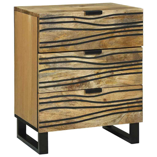 vidaXL Bedside Cabinet Natural 50 x 33 x 62 cm Engineered Wood