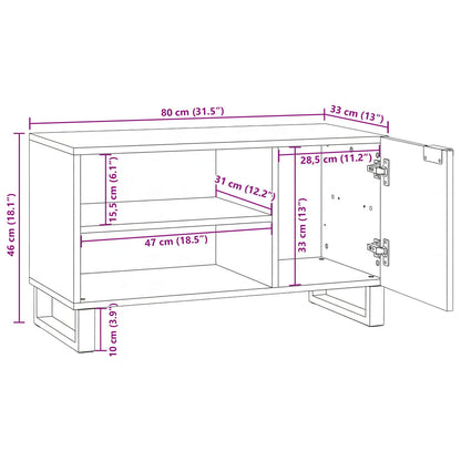 vidaXL TV Units Brown 80 x 33 x 46 cm Engineered wood