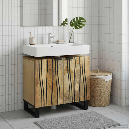 vidaXL Bathroom Sink Cabinet Brown 62 x 33 x 58 cm Engineered wood
