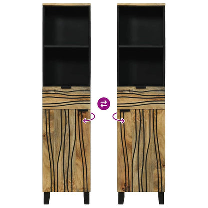 vidaXL Bathroom Cabinet Natural 38 x 33 x 160 cm Engineered Wood