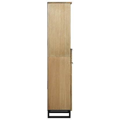 vidaXL Bathroom Cabinet Natural 38 x 33 x 160 cm Engineered Wood