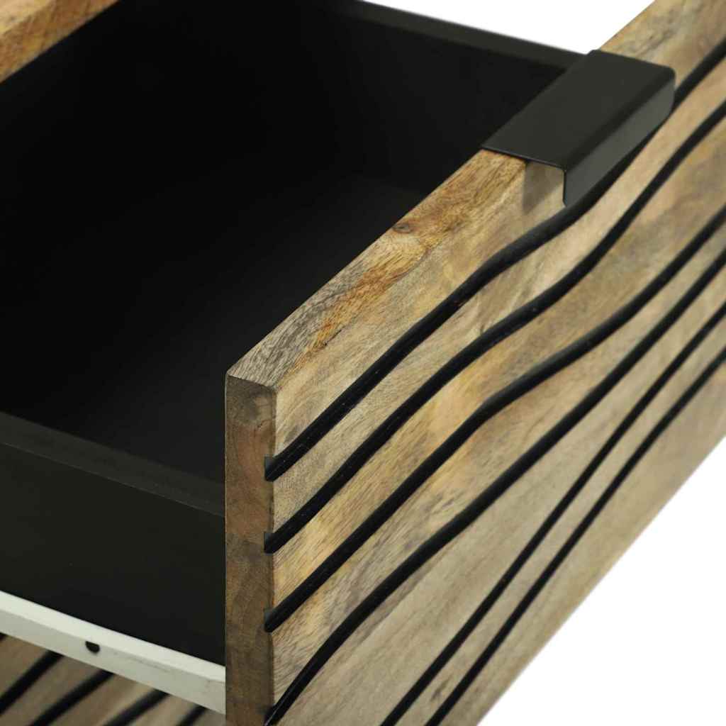 vidaXL Sideboard with Drawer Brown 40 x 33 x 75 cm Solid mango wood