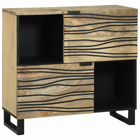 vidaXL Sideboard Brown 80 x 33 x 75 cm Solid mango wood
