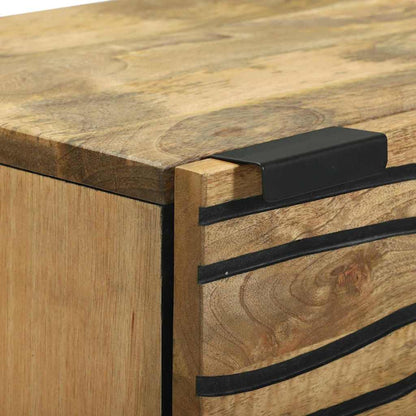 vidaXL Highboard Brown 40 x 33 x 110 cm Solid mango wood