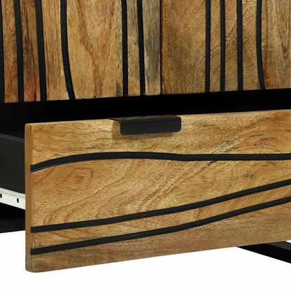 vidaXL Highboard Brown 60 x 33 x 100 cm Solid mango wood